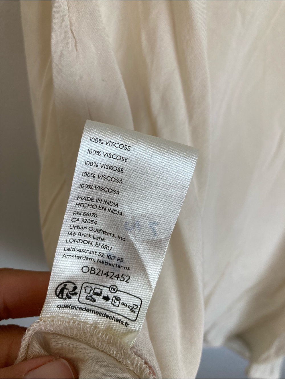Free People Slip Large Ivory white with Spaghetti Straps - Picture 4 of 6